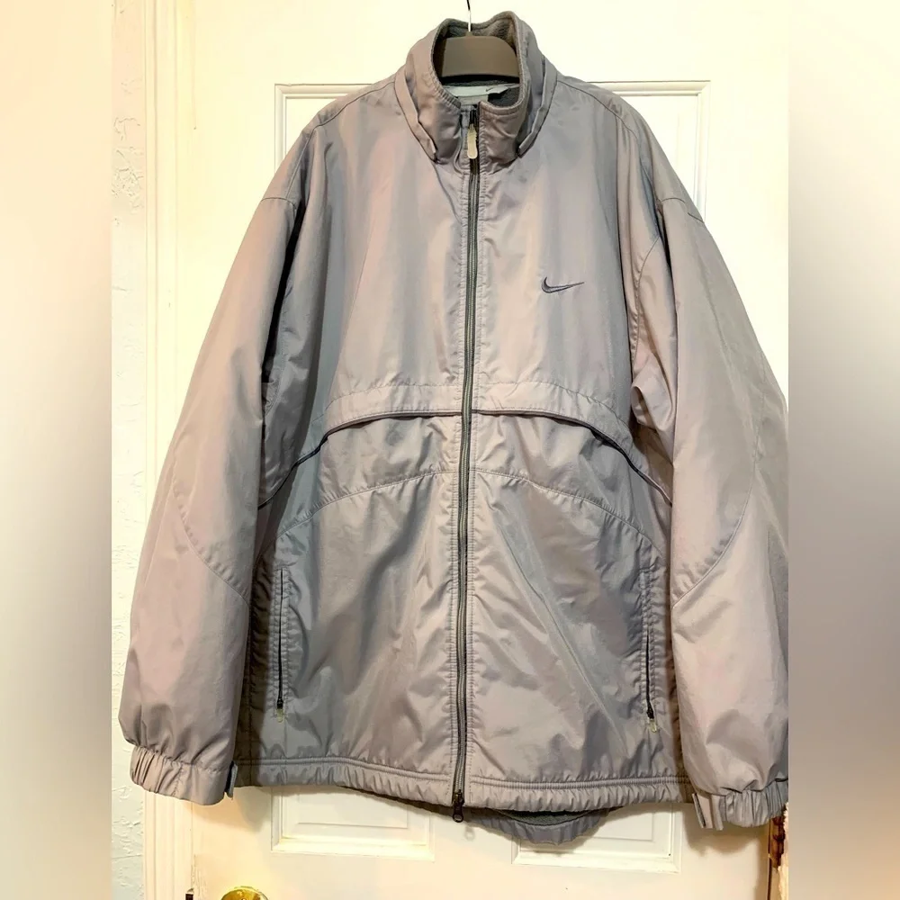 Nike Nylon Fleece Lined Mens Jacket/Coat Vintage